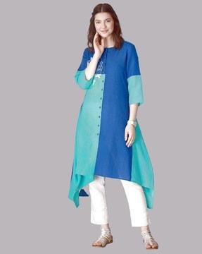 colourblock kurta set