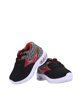 colourblock lace-up casual shoes