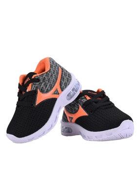 colourblock lace-up casual shoes