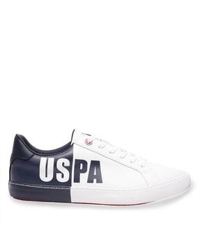 colourblock lace-up casual shoes