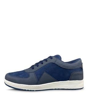 colourblock lace-up casual shoes