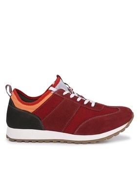 colourblock lace-up shoes