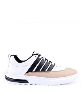 colourblock lace-up shoes