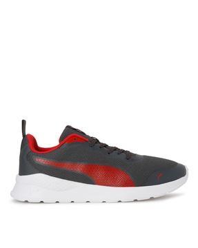 colourblock lace-up sneakers