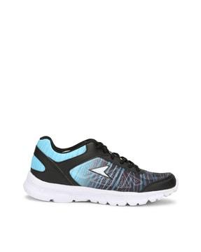 colourblock lace-up sports shoes