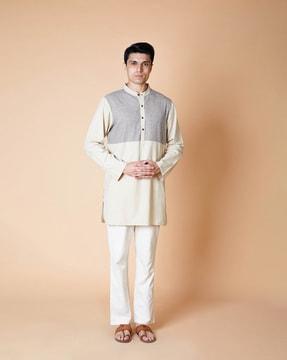 colourblock long kurta