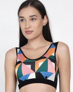 colourblock non-wired sports bra