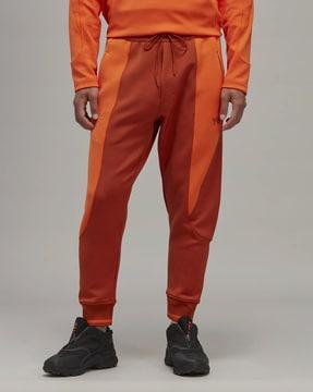 colourblock panelled joggers with insert pockets