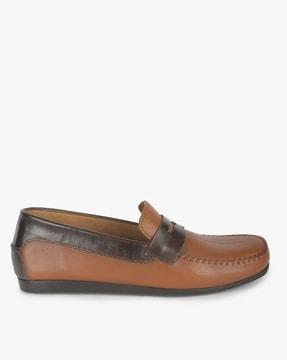 colourblock penny loafers