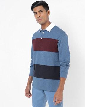 colourblock polo t-shirt