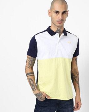 colourblock polo t-shirt