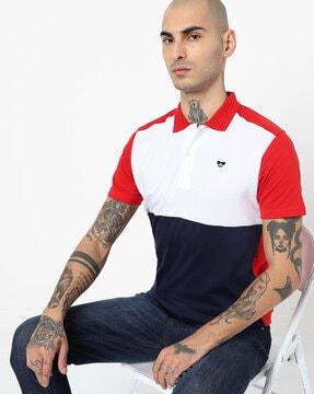 colourblock polo t-shirt