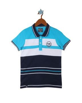 colourblock polo t-shirt