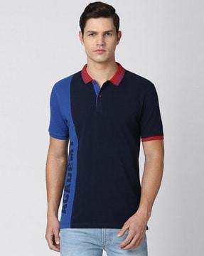 colourblock polo t-shirt