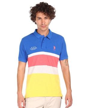 colourblock polo t-shirt