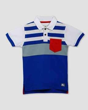 colourblock polo t-shirt