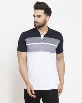 colourblock polo t-shirt