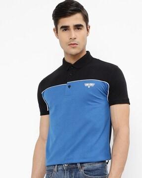 colourblock polo t-shirt