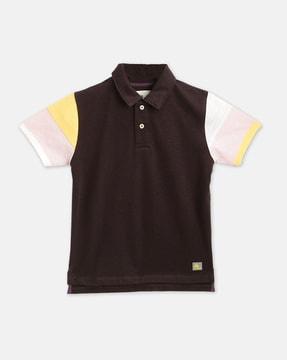 colourblock polo t-shirt