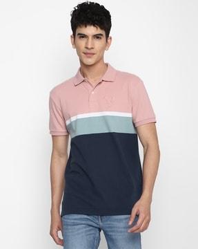 colourblock polo t-shirt