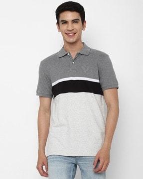 colourblock polo t-shirt