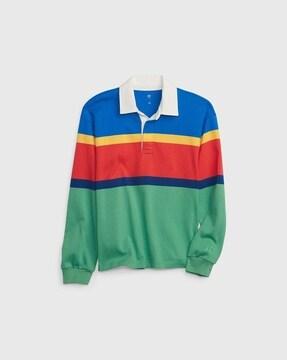 colourblock polo t-shirt