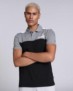 colourblock polo t-shirt