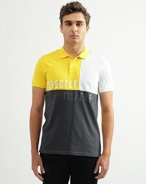 colourblock polo t-shirt