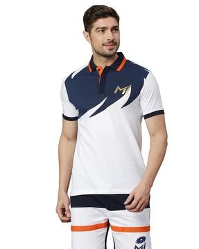 colourblock polo t-shirt