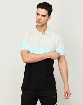 colourblock polo t-shirt