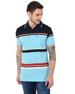 colourblock polo t-shirt