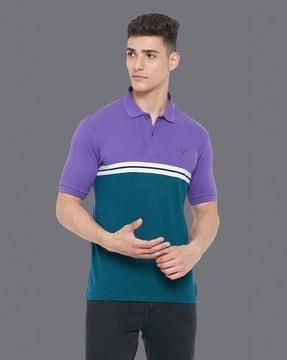 colourblock polo t-shirt