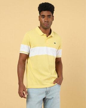 colourblock polo t-shirt