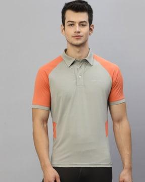 colourblock polo t-shirt