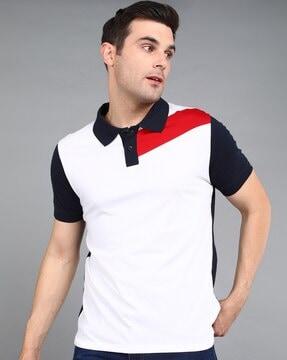 colourblock polo t-shirt