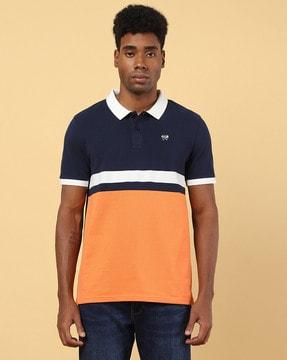 colourblock polo t-shirt