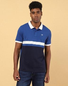 colourblock polo t-shirt