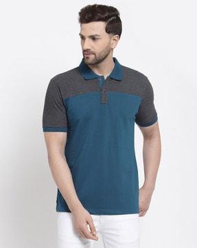 colourblock polo t-shirt