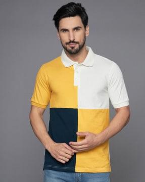 colourblock polo t-shirt