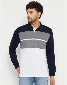 colourblock polo t-shirt