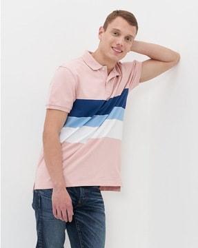 colourblock polo t-shirt