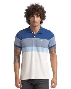 colourblock polo t-shirt