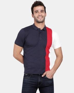 colourblock polo t-shirt