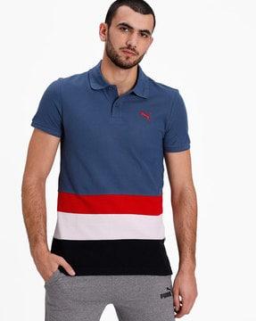 colourblock polo t-shirt