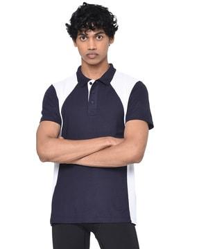 colourblock polo t-shirt