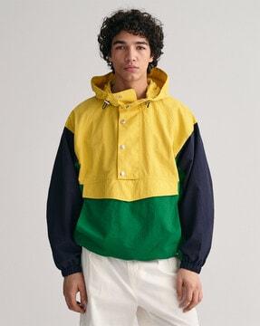 colourblock regular fit bomber jacket