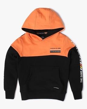 colourblock regular fit hoodie