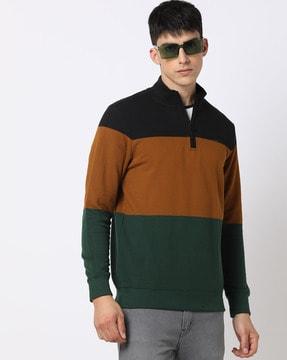 colourblock regular fit sweatshirt