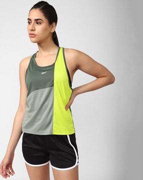 colourblock regular fit tank top