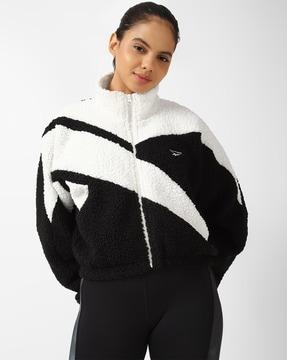 colourblock regular fit zip-front track jacket